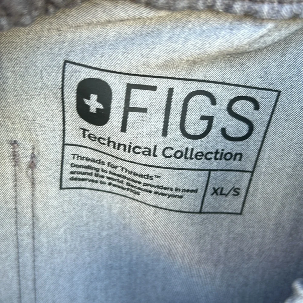 FIgs Scrub Pants Technical Collection Size XLarge Short Grey